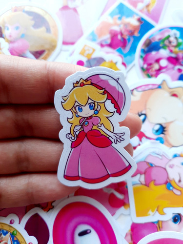 Stickers Mario Bross 50 Unidades Laminados Personalizados