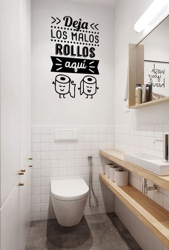 Vinil Decorativo Para Pared Frase Deja Los Malos Rollos Aqui