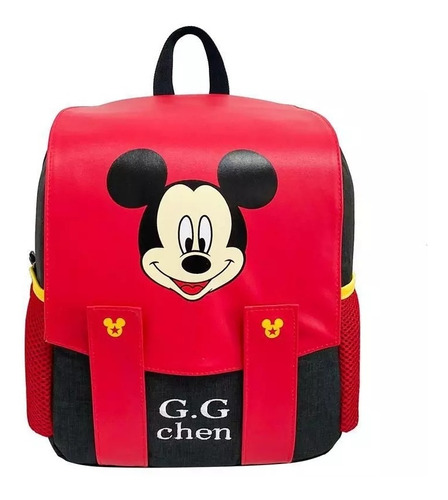 Mochila Infantil Escolar Lona Mickey Mouse Personaje