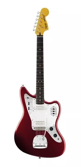 Guitarra eléctrica Squier by Fender Vintage Modified Jaguar de tilo candy apple red brillante con diapasón de palo de rosa