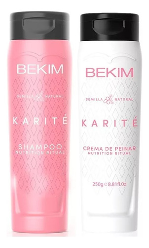 Pack Shampoo + Crema De Peinar  Bekim Karité 250g 