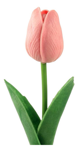 Kit Com 10 Hastes Vara De Tulipa Toque Real Artificial