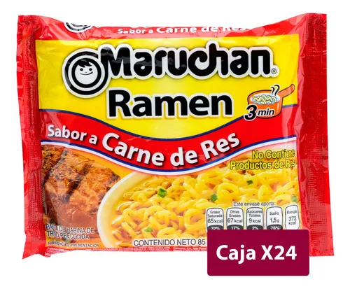 Maruchan Ramen Carne 24 Unidades