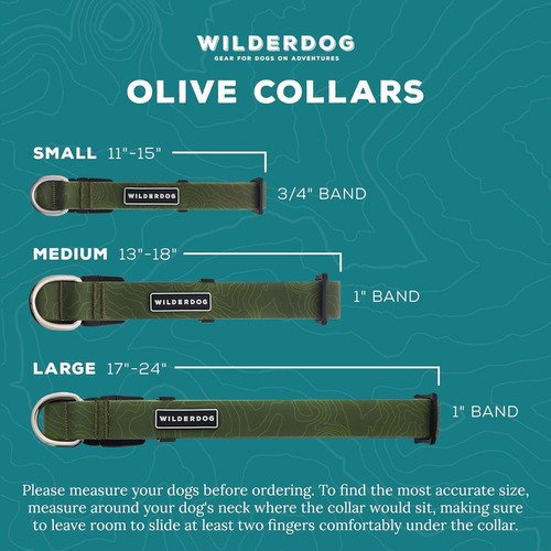 Wilderdog Collar Impermeable Para Perros - Repele El Agua Y