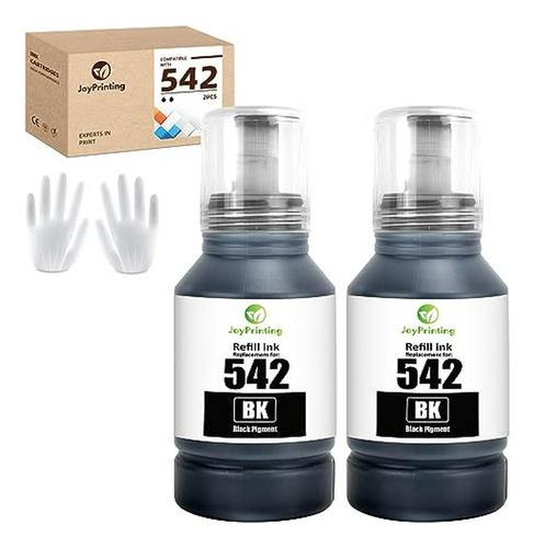 Tinta  542 Negra Compatible Con Epson Et-16600 Et-5800 Et-58