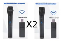 Comprar Pack X2 Micrófono Karaoke Micrófono Inalámbrico Usb 