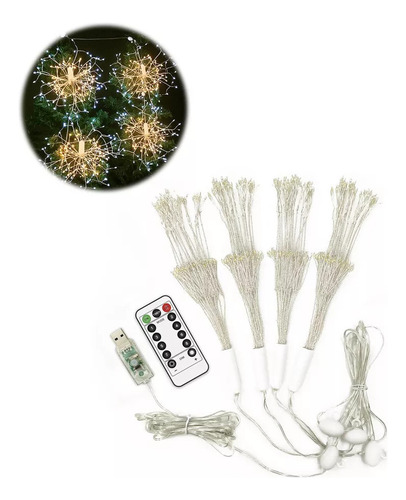 Mc Luces Cadena Led Al Aire Libre Fuegos Artificiales Fairy