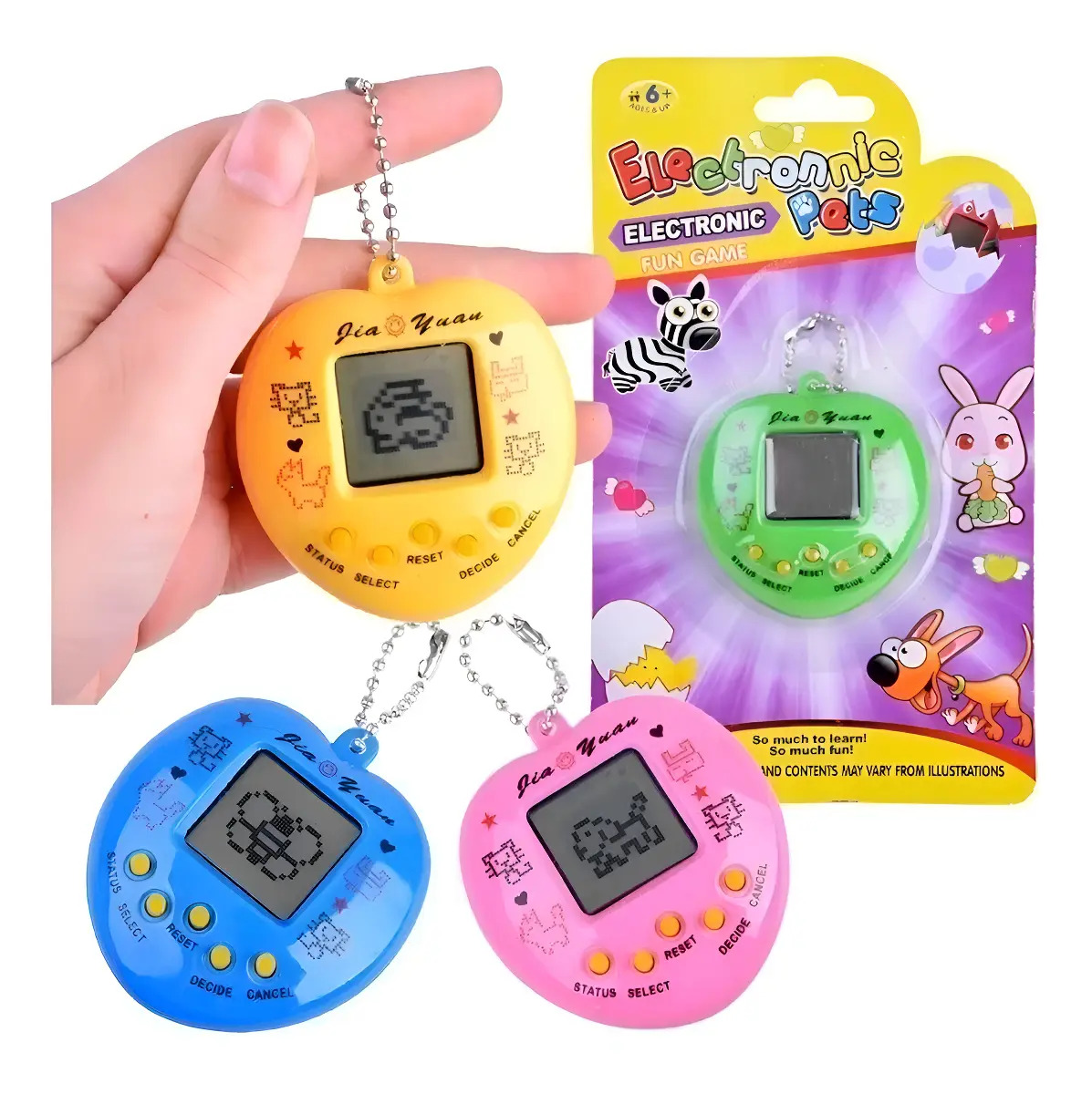 Brinquedo Bichinho Virtual Maça Tamagoshi 168 Animais Retro