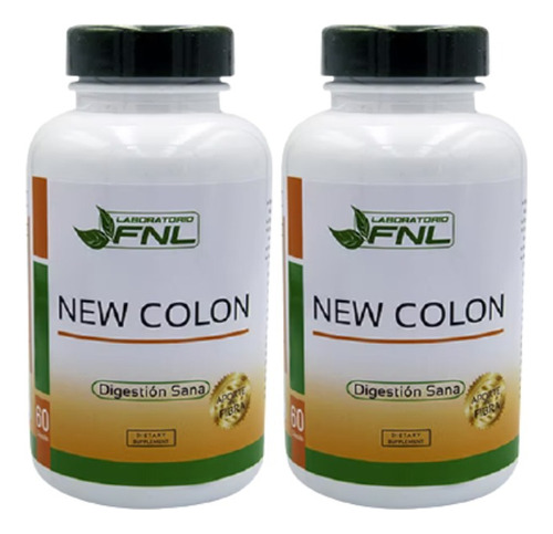 New Colon 60 Cap Limpieza De Colon Pack 2 Unid - Providencia