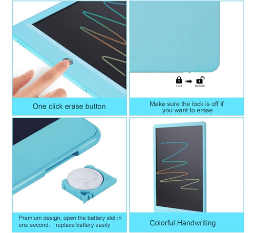 Tableta De Escritura Lcd, Tabletas De Dibujo Para 10 Niños