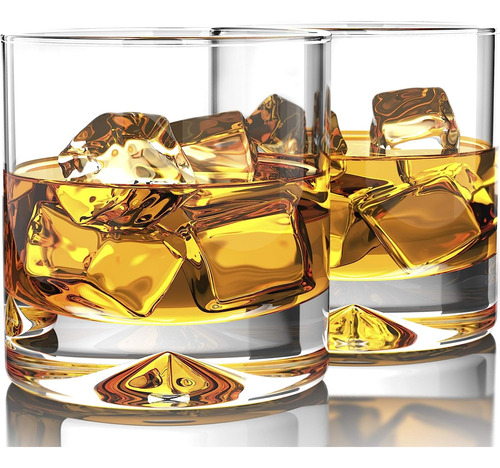 Crystal Old Fashioned Whisky Vasos Clásicos De 12 Oz J...