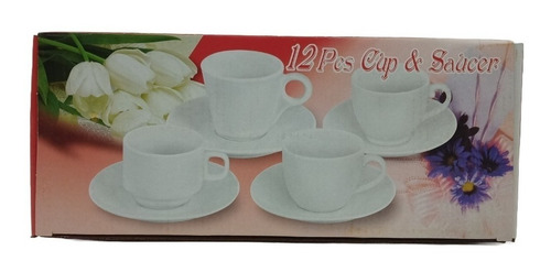 Imagen 3 de 5 de Juego De Tazas Para Café Con Pocillos 12 Piezas 70 Ml
