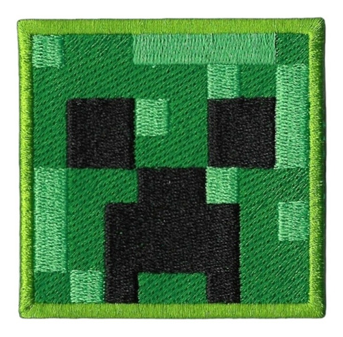 Parche Bordado Creeper Pixel Minecraft