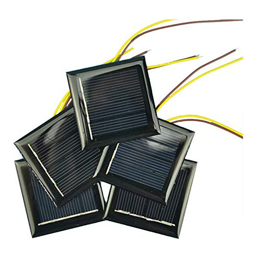 Aoshike 10 Piezas 2 V 130 Ma Micro Paneles Solares Solar Fot