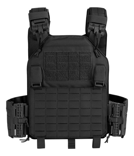 Chaleco Tactico Krydex Lavc Laser Molle Plate Carrier Negro