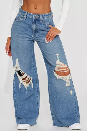 Jeans Anchos Para Dama