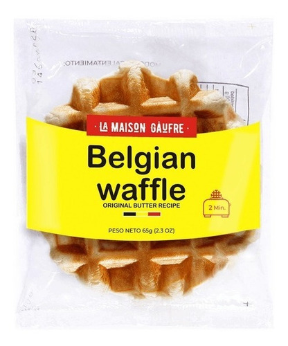 Waffle Belga Listo Para Comer 65g Los Mas Ricos !