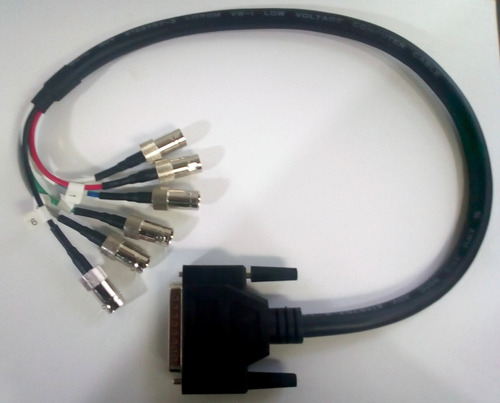 Cable Paralelo Db25 A 6 Conectores Bnc Hembra