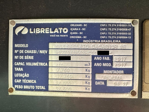 Bitrenzao 9 Eixos Librelato 2017