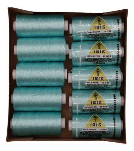 Caja Seda Amarilla Hilosiris (caja Con 10 Tubos De 25gr C/u) 945