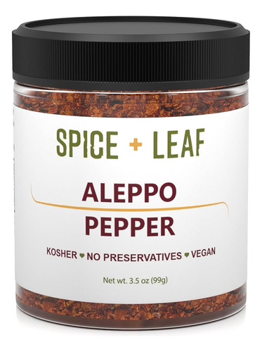 Premium Aleppo Pepper By Spice + Leaf - Vegan Kosher Preserv