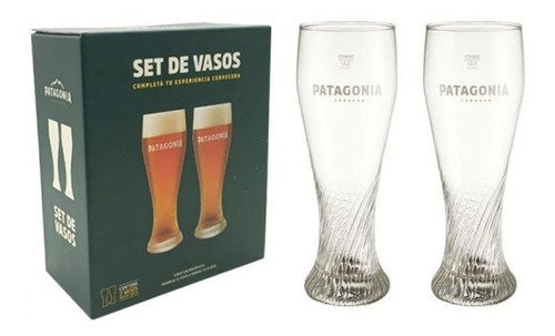 Giftpack 2 Vasos Riegsee X500ml Patagonia Curvo 