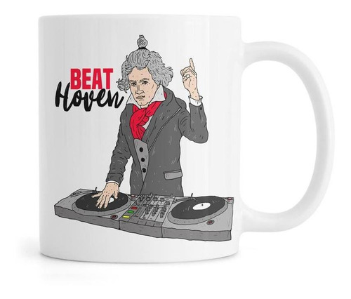 Taza Personalizada Beathoven Parodia Dj Beat Hoven