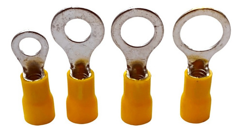 Terminal Tipo Anel 12-10awg M10 Amarelo 100pçs