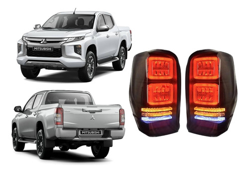 Foco Trasero Led Tuning Mitsubishi L200 19-23 (el Par)