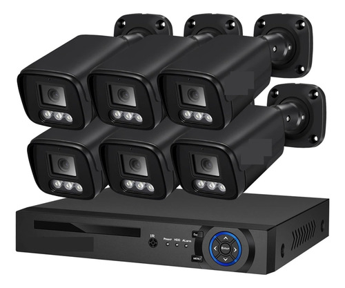 4k Security Camera System Kit 8mp Poe Ip Nvr Audio Record