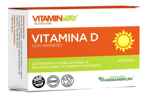 Vitamina D En Capsulas Vitamin Way  - X3 Unidades