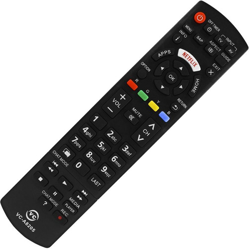 Controle Remoto Para Tv Smart Panasonic Viera Netflix
