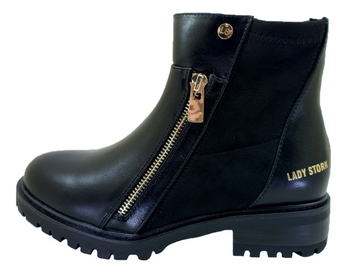 Botas Botineta Mujer Lady Stork Joa Cierre Moda Liviana 