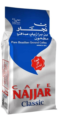 Cafe 100% Brasilera Bin Najjar Clasica 200gr Hecho En Libano
