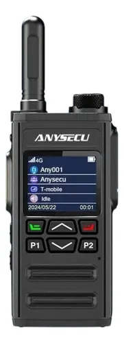 comprar Radio Poc 4g Cel Anysecu T68 App Global Altavoz Potente Negro Poc