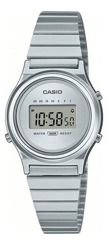 Reloj Casio De Dama Modelo La-700 Plateado 