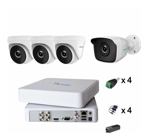 Kit 4 Camaras Dvr 8 Canales Kit 1 2 6 8 Hd 720p Hilook