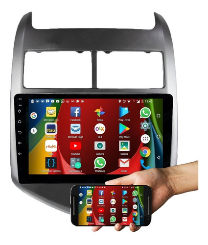 Multimídia Aikon Chevrolet Sonic 2012 13 14 Tv Bt Android 8