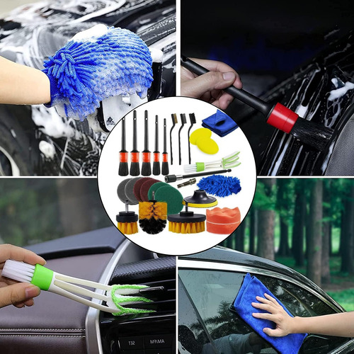 Kit De Cepillos De Limpieza Profesional 26 Piezas Multiuso