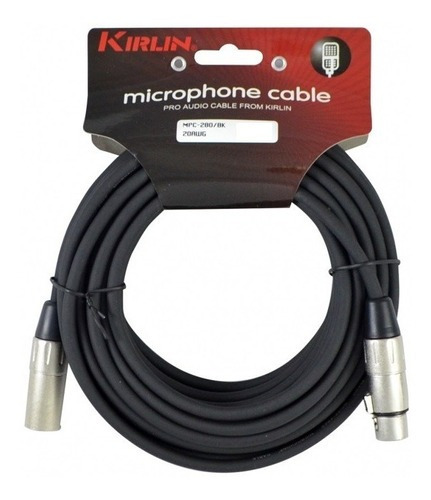 Cabler Micrófono Xlr-xlr Balanceado Kirlin 6m Pack 2unidades