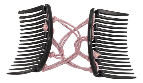 Pack De 6 Peinetas Elásticas Con Doble Clip Para Mujer