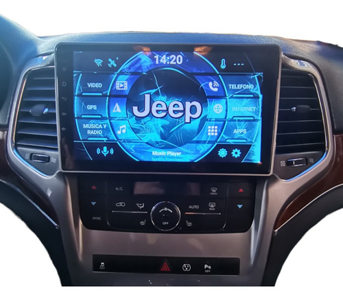 Autoestéreo Android 9' Grand Cherokee 08-14 2gb+32gb Amp+gps