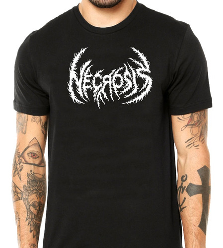 Camiseta Masculina Necrosis - 100% Algodão
