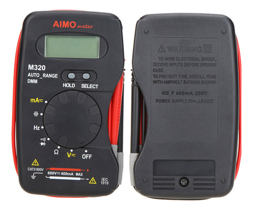 Aimo M320 Multimeter Digital Lcd Of Bolsillo Dmm Meuring