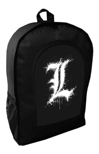 Mochila Negra Death Note Adulto / Escolar A1