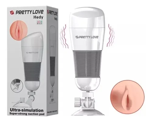 Masturbador Vagina Cristal Traslucido Textura Caricia Hombre