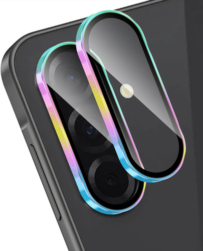 Protector Lente Cámara Metalizado Para Samsung A56 A26 A36 Tornasolado