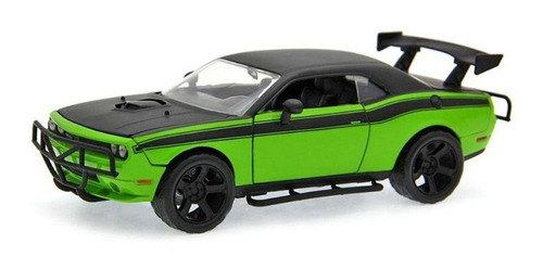 Miniatura Letty's Dodge Challenger Srt8 Verde Velozes 7 1/24