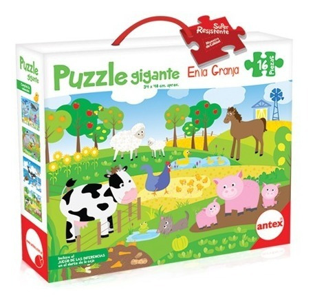 Puzzle Rompecabezas 16 Piezas Granja Selva Polo Mar Antex 