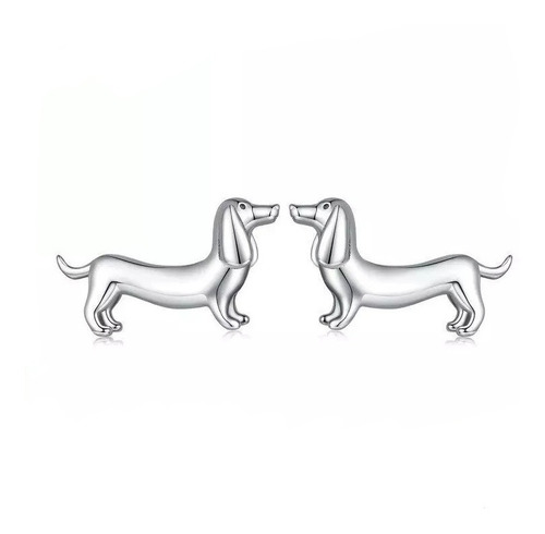 Aros Perro Salchicha Dachshund Plata 925 Mujer Regalo